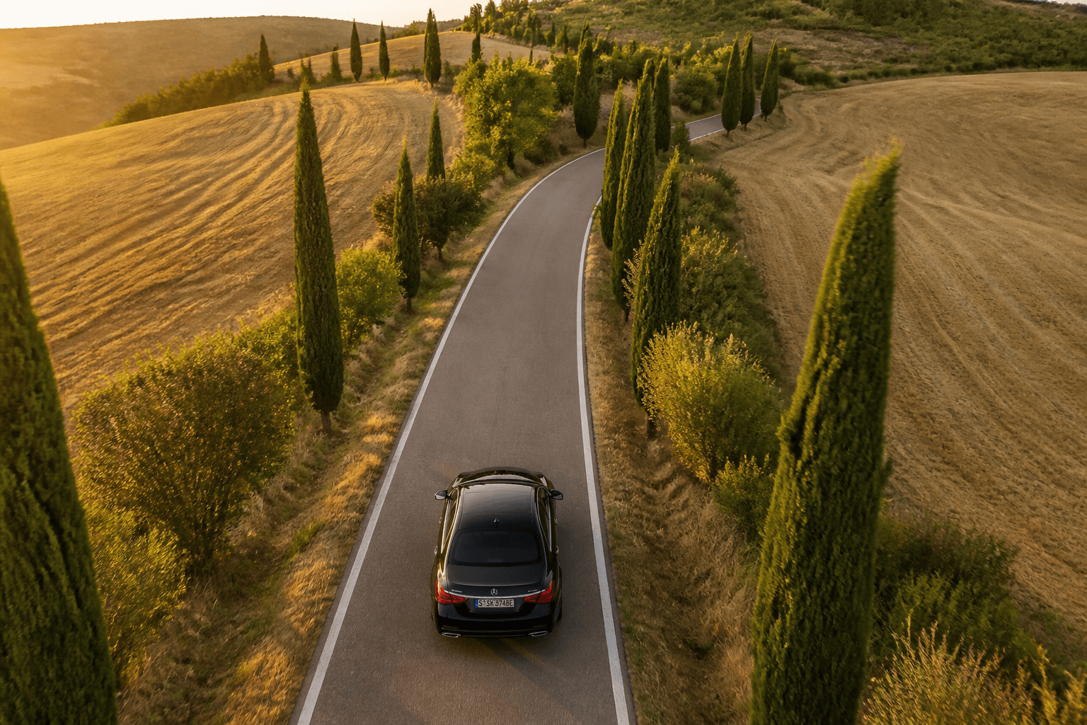 Luxury fleet in Milan
